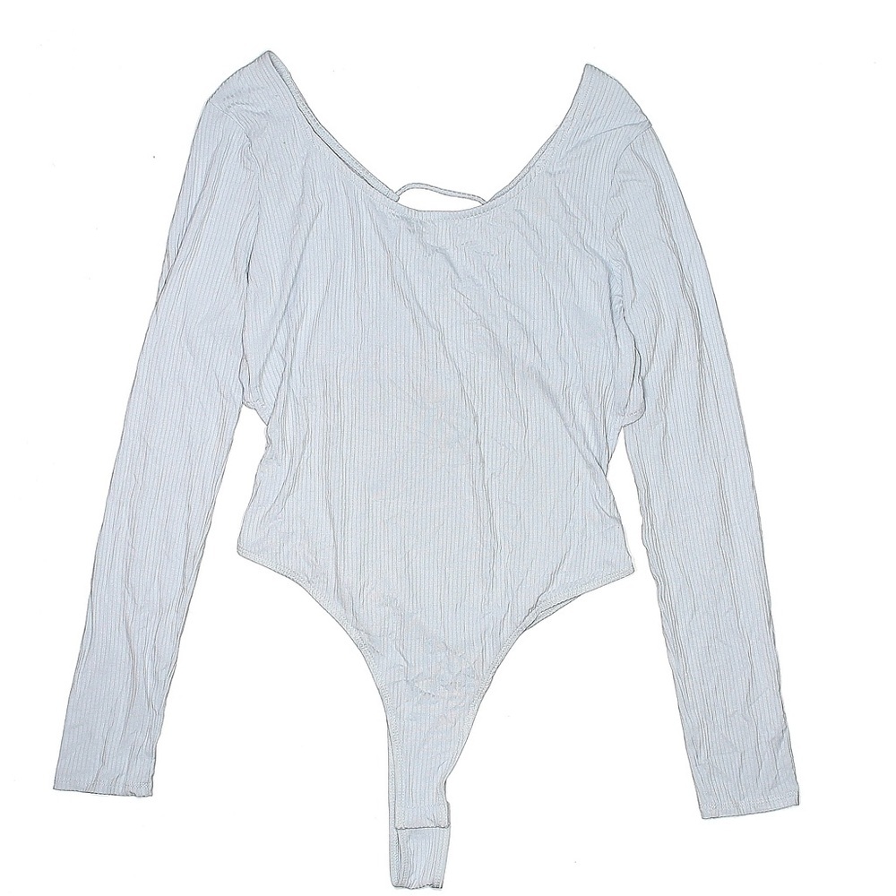 Wild Fable Light Blue Ribbed Long Sleeve Top​ - Picture 4 of 5